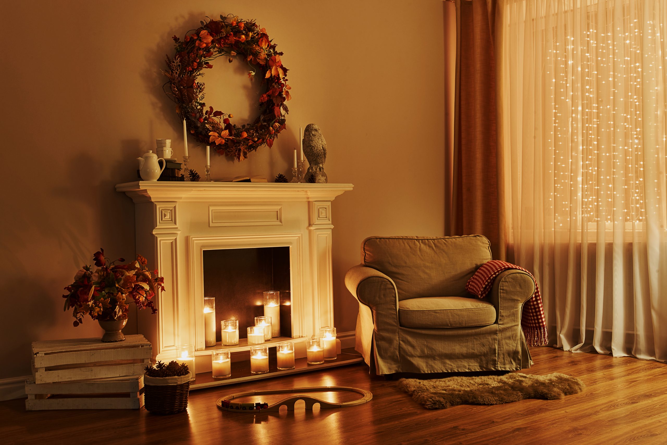 fall fireplace ideas